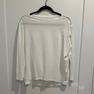 Women's Lululemon White Long Sleeve Top